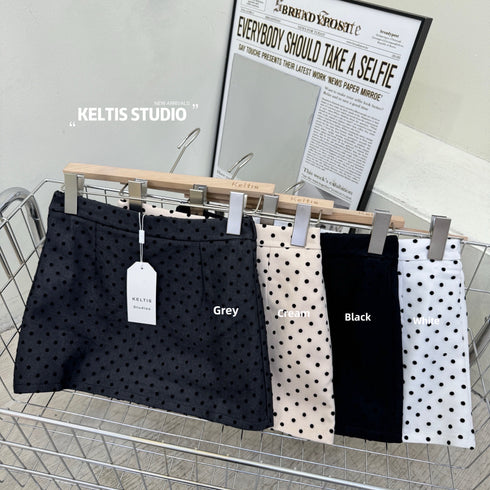 Polka Dot Mini Skirts